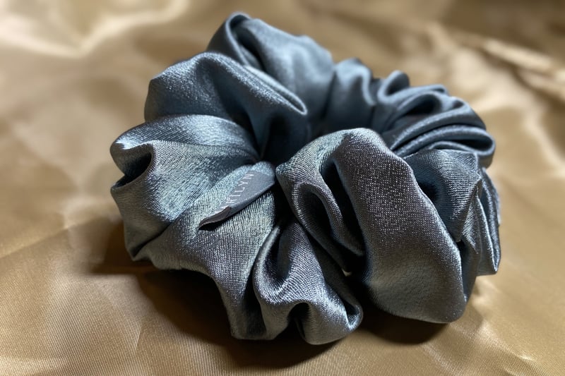 Little Thing, Big Mood - Grey Satin Scrunchie