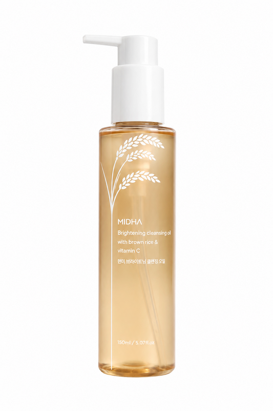 MIDHA Brightening Cleansing Oil with Brown Rice & Vitamin C (150ml)