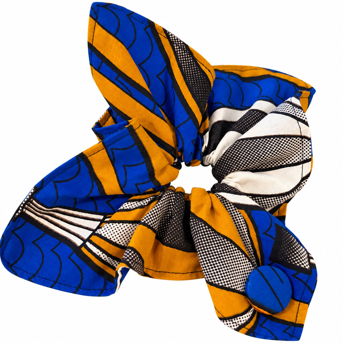 By Marilyn African Print Square Scrunchie