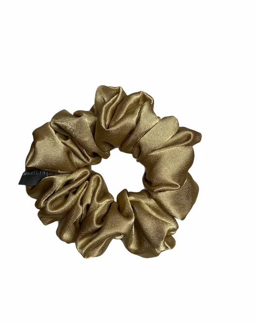 Confidently You - Satin Champagne Scrunchie