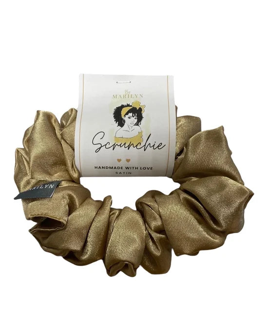 Confidently You - Satin Champagne Scrunchie