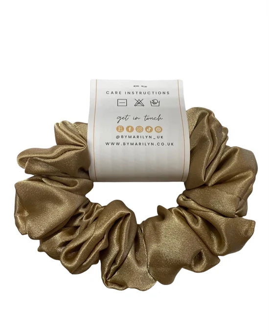 Confidently You - Satin Champagne Scrunchie