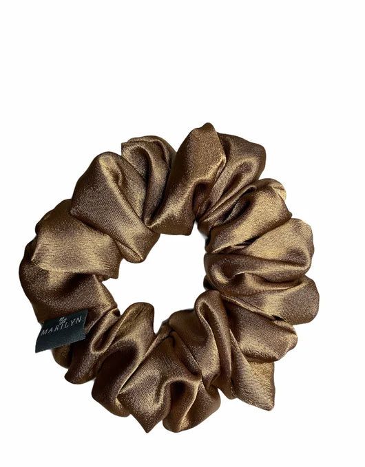 Bold Radiance - Copper Satin Scrunchie