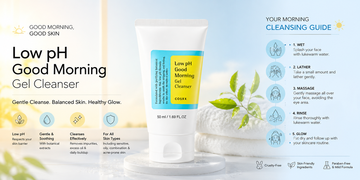 COSRX - Low pH Good Morning Gel Cleanser - 50ml