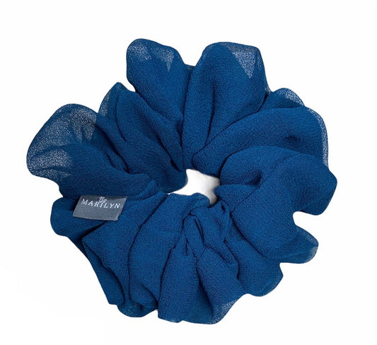 You Got This - Turquoise Chiffon Scrunchie