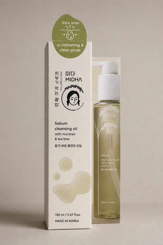 MIDHA Sebum Cleansing Oil With Rice Bran & Tea Tree (150ml)