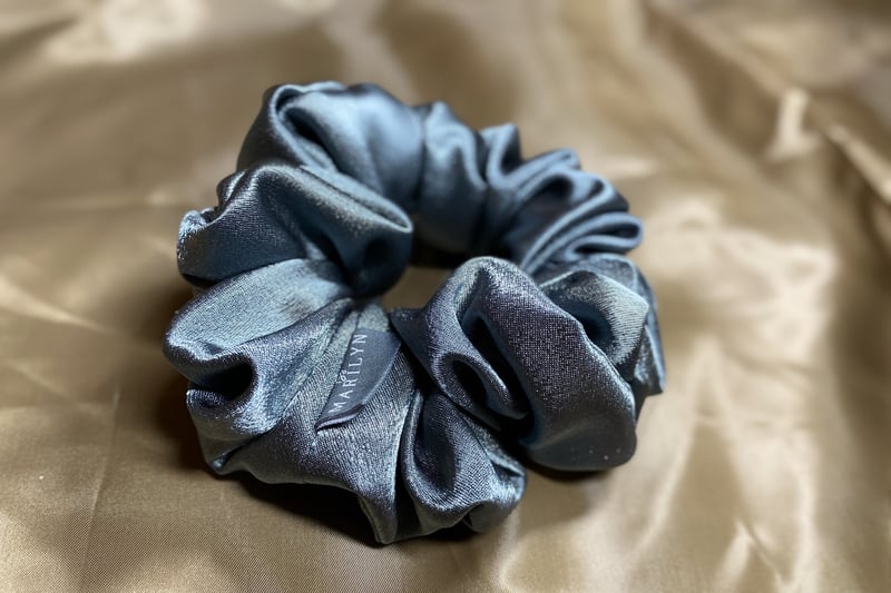 Little Thing, Big Mood - Grey Satin Scrunchie